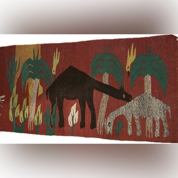 Hand Woven Wool Animal Rug - Picture 1 of 4